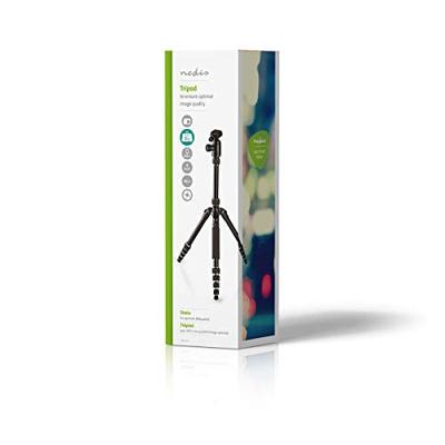 Statief - Maximaal draagvermogen: 3.0 kg - Minimale werkhoogte: 17.5 cm - Maximale werkhoogte: 145.0 cm - 3 Segmenten - Balhoofd - Inclusief reistas - Omkeerbare middenkolom - ABS/Aluminium - Zwart