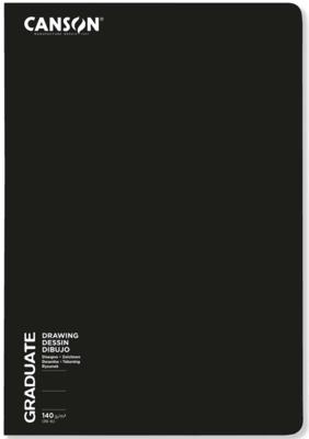 Schetsboek canson graduate 20vel 140gr a4 wit