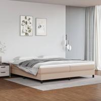 Bedframe kunstleer cappuccinokleurig 200x200 cm - thumbnail