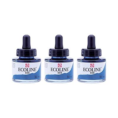 Talens Ecoline waterverf flacon van 30 ml, pruisischblauw Talens Ecoline waterverf flacon van 30 ml, pruisischblauw