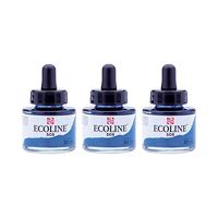Talens Ecoline waterverf flacon van 30 ml, pruisischblauw - thumbnail