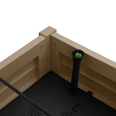 VidaXL Plantenbak verhoogd 110x45x79 cm polypropeen lichtbruin