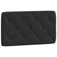 Bed met matras fluweel zwart 80x200 cm - thumbnail