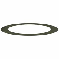 VidaXL Geschikt voor platte boomring olijfgroen ø90 / 120 cm staal - thumbnail