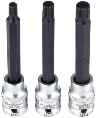 Bikeservice schroevendraaier bit stkschlein stossdaemp bst spline 1/2" 3pcs
