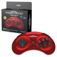 Retro-Bit SEGA Mega Drive 8-Button 2.4G Wireless Controller (Crimson Red) - thumbnail