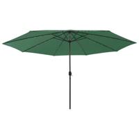 Parasol met LED-verlichting 400 cm groen - thumbnail