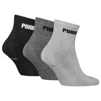 Puma Quartersokken Cushioned New Generation 3-pack Grey Melange-43/46 - thumbnail