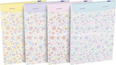 Oxford Floral softcover notitieblok, ft A6, 80 vel, gelijnd, 4 geassorteerde designs