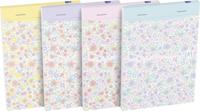 Oxford Floral softcover notitieblok, ft A6, 80 vel, gelijnd, 4 geassorteerde designs - thumbnail