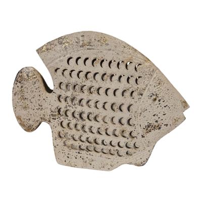 Mansion Atmosphere Decoratie vis metaal 40x7,5x30,5cm