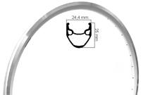 Rigida Velg ryde 20 (406) x-plorer 36/14 zilver (geslepen) - thumbnail