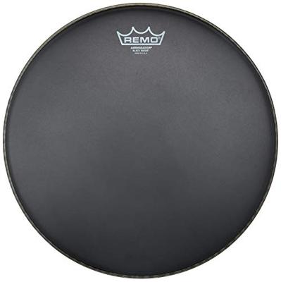 Remo ES-0814-10 Ebony Suede Ambassador Black Dot 14 inch drumvel Remo ES-0814-10 Ebony Suede Ambassador Black Dot 14 inch drumvel