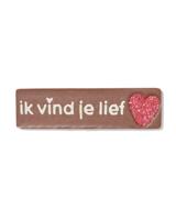 HEMA Melkchocoladereep Ik Vind Je Lief 75gram - thumbnail
