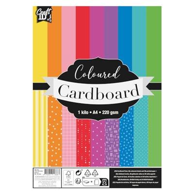 Creative Craft Group Gekleurd karton a4 220gsm, 72st.