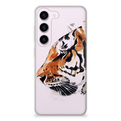 Smartphone hoesje Samsung Galaxy S23 Watercolor Tiger