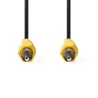 Nedis CVGP24100BK50 composiet videokabel RCA male - RCA male 5 meter - thumbnail