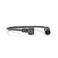 Kabel voor Auto-Antenne - IEC (Coax) Male - Auto-Antenne-Aansluiting - Vernikkeld - 0.30 m - Rond - PVC - Zwart - Polybag - thumbnail