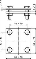 DEHN 320044 KS FL40 STTZN Kruisstuk - thumbnail