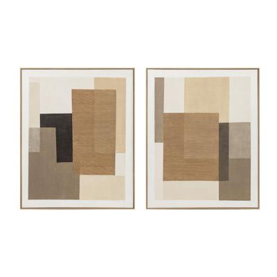 Canvas Home ESPRIT Bruin Beige Abstract Stads 80 x 4,5 x 100 cm 82 x 4,5 x 101 cm (2 Stuks) Canvas Home ESPRIT Bruin Beige Abstract Stads 80 x 4,5 x 100 cm 82 x 4,5 x 101 cm (2 Stuks)