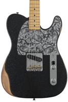 Fender Brad Paisley Esquire MN Black Sparkle elektrische gitaar met deluxe gigbag - thumbnail