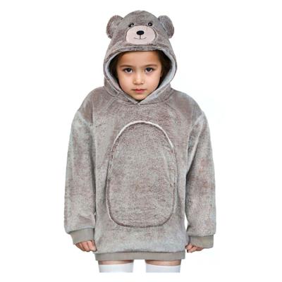 Noxxiez knuffel hoodie small trui beer, 3-6 jaar