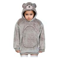 Noxxiez knuffel hoodie small trui beer, 3-6 jaar - thumbnail