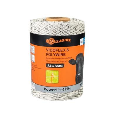 Gallagher Vidoflex 6 PowerLine wit 200m - 021680 021680 - thumbnail