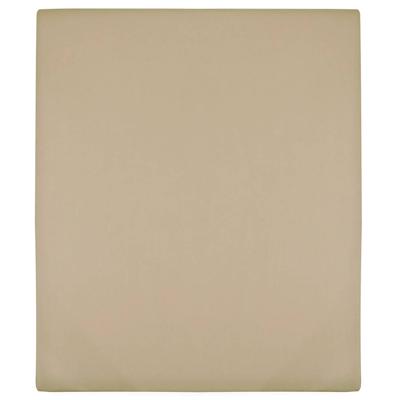Hoeslakens jersey 2 st 100x200 cm katoen taupe