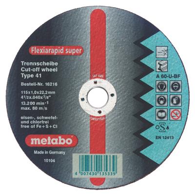 Metabo 616343000 Doorslijpschijf recht 350 mm 10 stuk(s) RVS