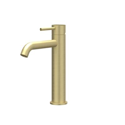 IVY Concord Wastafelmengkraan - opbouw - middelhoog - coldstart - RVS316 - geborsteld mat goud PVD 6100402