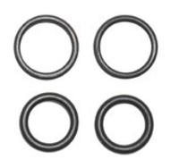 Kirchhoff O-ring, rubber, 11 x 16 x 2,5/13 x 17 x 2 mm, voor Gardena KlicksyStem (2x2) - 98696370 - thumbnail