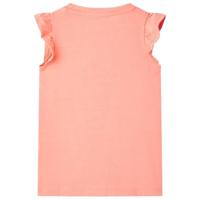 Kindershirt 92 neonkoraal - thumbnail