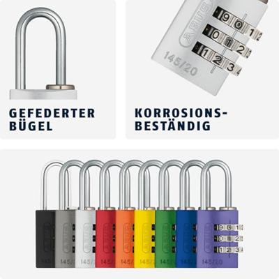 Abus 145/20 Lock Tag Combination Lock