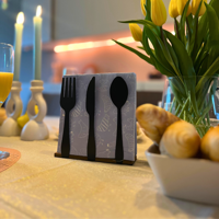 Servetten houder 'bestek' - thumbnail