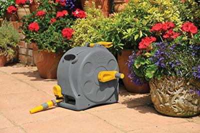 Tuinslanghaspel Enclosed Reel 2-in-1 met 25m slang