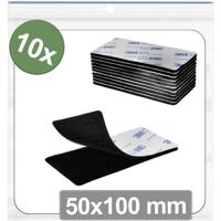 Quadrios 25CA658 Klittenband punten Om vast te plakken Haak- en lusdeel (l x b) 50 mm x 100 mm Zwart 10 stuk(s) - thumbnail
