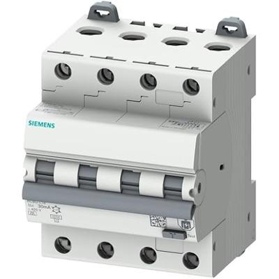 Siemens 5SU13467FP16 Aardlekschakelaar/zekeringautomaat Afmeting zekering = 3 4-polig 16 A 0.03 A