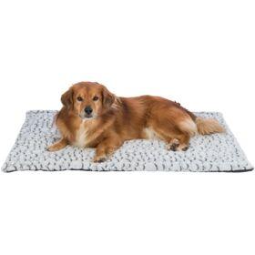 Trixie honden ligmat mila pluche wit / grijs