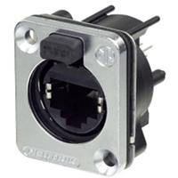 Neutrik Chassisbus NE8FDV-SE-CON Bus, inbouw verticaal Aantal polen (sensoren) 8P8C Zilver 1 stuk(s) - thumbnail