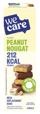 Wecare Peanut Nougat Meal Replacement Bars Wecare Peanut Nougat Meal Replacement Bars