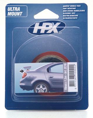 HPX Dubbelzijdig bevestigingstape transparant 19mm x 150m