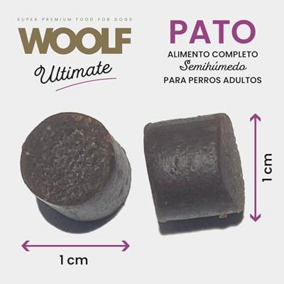 WOOLF Ultimate soft Duck - halfvochtig hondenvoer - 1kg