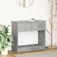 Wandtafel met lades 85,5x38,5x74,5 cm betongrijs - thumbnail