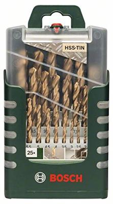 Bosch Accessories 2609255136 HSS Metaal-spiraalboorset 25-delig TiN Cilinderschacht 1 set(s)