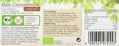 Cenovis Groenten Bouillon Tabletten Gistvrij - thumbnail
