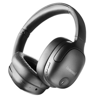 Intenso Over-Ear O400HA black 3740400 Over Ear koptelefoon Bluetooth Stereo Zwart Noise Cancelling Vouwbaar Computer
