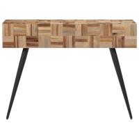 Wandtafel 110x34x80 cm massief gerecycled teakhout - thumbnail