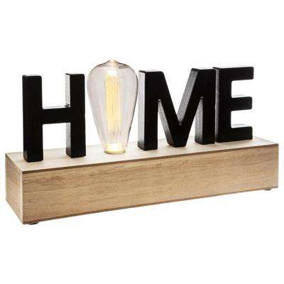 Decoratieve figuren Atmosphera 'Home' LED Licht (34 x 16 x 8 cm)