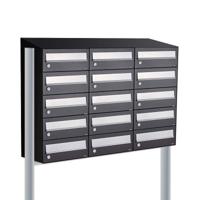 Allux Hive Set 3-Breed, 5-Hoog Met Dak Op Statief Zwart - 40030070_3x5ds - thumbnail